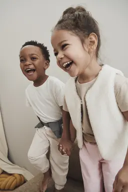 Children laughing