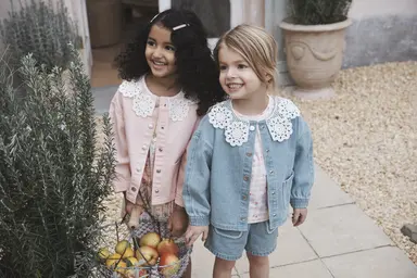 Girls standing outside