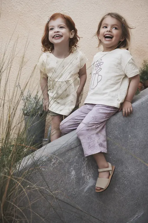 Girls laughing outside