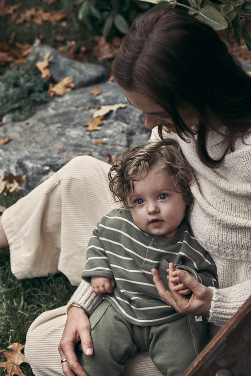 Mom holding baby 