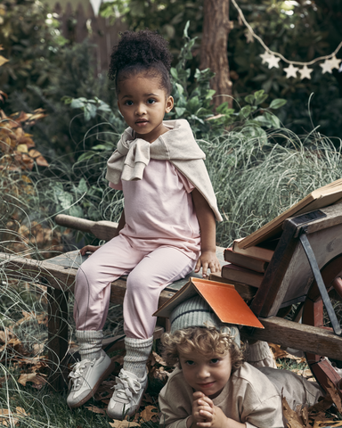 Kids sitting on chair